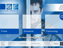 Tablet Screenshot of herzogdruck.ch